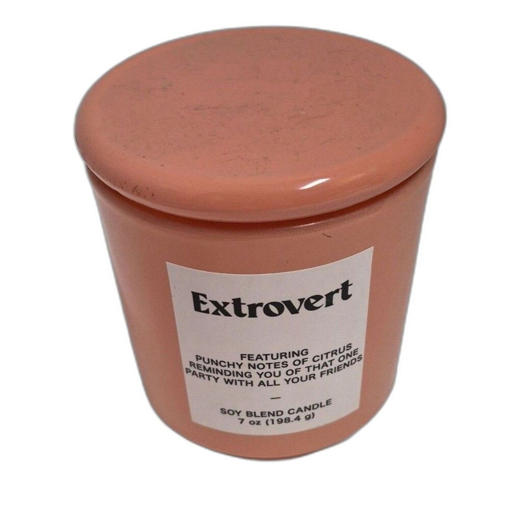 Opalhouse Extrovert Citrus Soy Candle 7oz Pink Jar Target Discontinued Decor